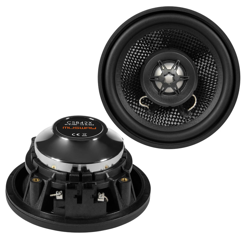 Musway CSB42X - 10 CM (4”) 2-WAY COAXIAL SPEAKERS FOR BMW E / F / G MODELS**