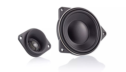 Morel Direct Fit BMW Premium 2-Way Component Center Channel Speaker Set — 4-inch (100 mm) official Morel image 1