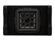Kicker 53PL7TDF12 powered down-firing subwoofer enclosure view 1