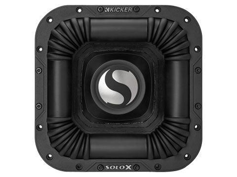 Kicker 49L7X102 10-inch SoloX L7X 2-ohm subwoofer front view