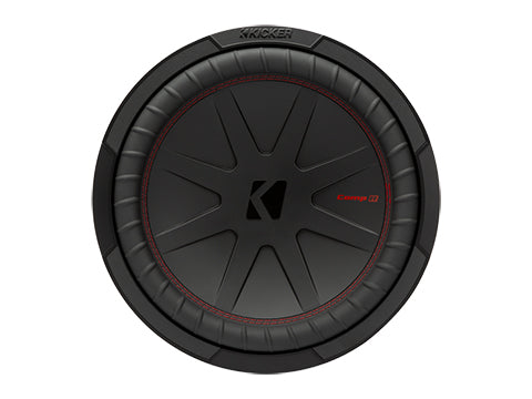 Kicker 48CWR124 12" CompR 4 Ohm official front view