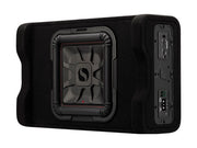 Kicker 53PL7TDF12 powered down-firing subwoofer enclosure view 2