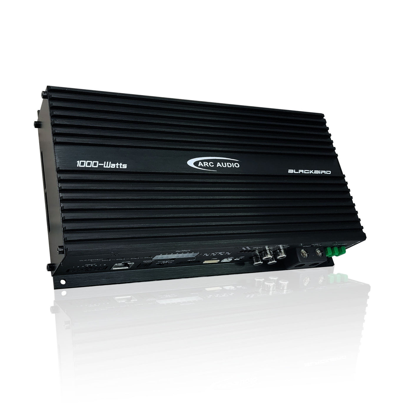 ARC Audio Blackbird DSP amplifier front angle view