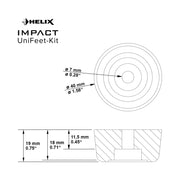 HELIX IMPACT UniFeet-Kit