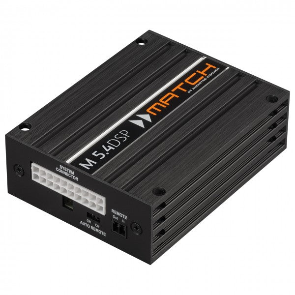 MATCH M 5.4DSP — channel micro amplifier with integrated 9-channel DSP 5