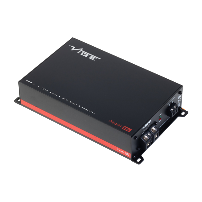 POWERBOX650.1M-V5 Vibe 1300 Watts Mono Subwoofer Amplifier - Vibe