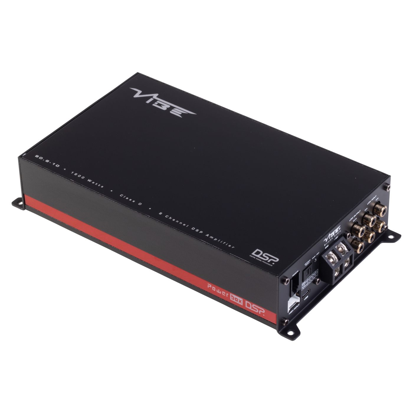 POWERBOX80.8-10DSP-V3 Vibe Powerbox 80.8 DSP 8 Channel Car Audio Amplifier - Vibe