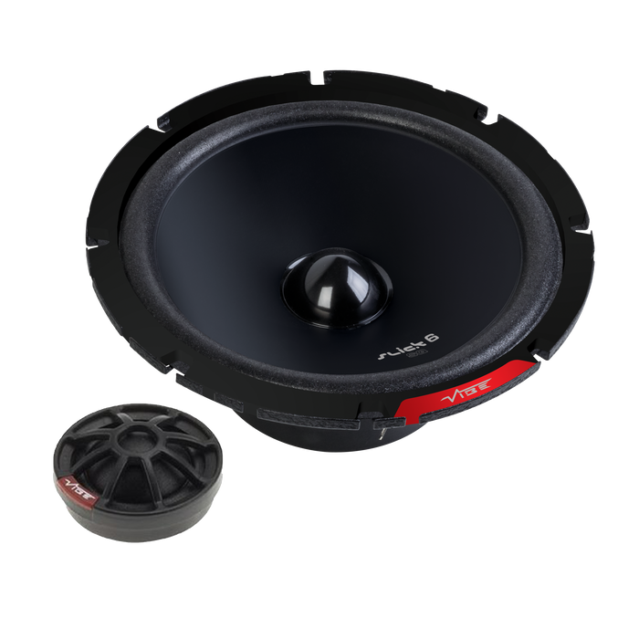 SLICK6SQC-V9 Slick 6.5 Inch 270 Watts 2 Way Component Speaker - Vibe