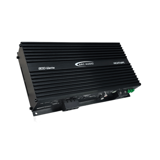 ARC Audio Nighthawk two-channel amplifier front angle view