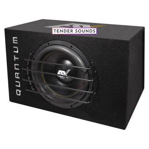 12" 2000w subwoofer in box ESX QXB12D2 ported box with VX2000Pro amplifier