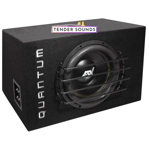 12" 2000w subwoofer in box ESX QXB12D2 ported box with VX2000Pro amplifier