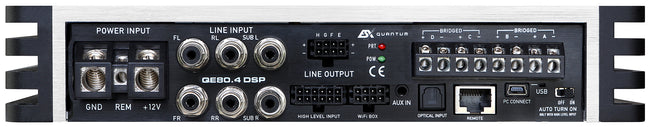 Official ESX product image: Esx Quantum 4Ch Dsp Amp Qe80.4Dsp