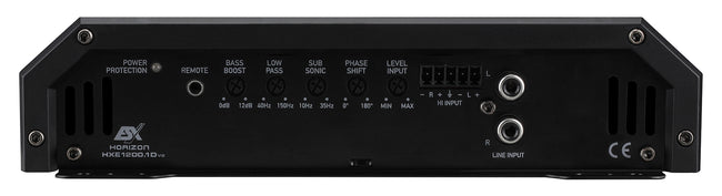 ESX HXE1200.1Dv2 mono Class D amplifier front-panel image
