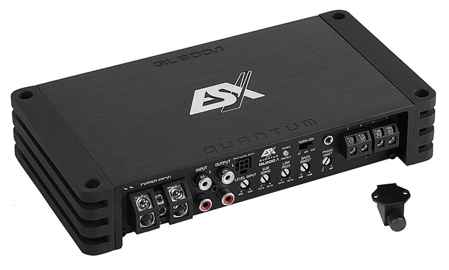ESX QL800.1 mono amplifier left-angle view