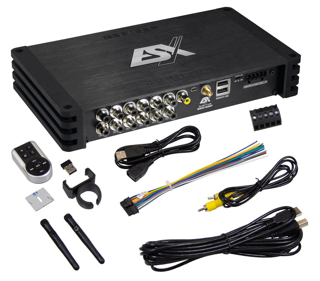 Official ESX product image: Esx Quantum 12-Ch Bt Dsp Qe812Sp With Built In Hd Player