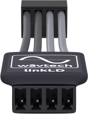 Wavtech linkLD input terminal view, logo up