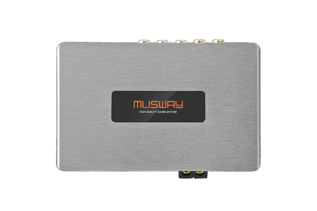 MUSWAY M4 Nano 512K DSP amplifier on white background