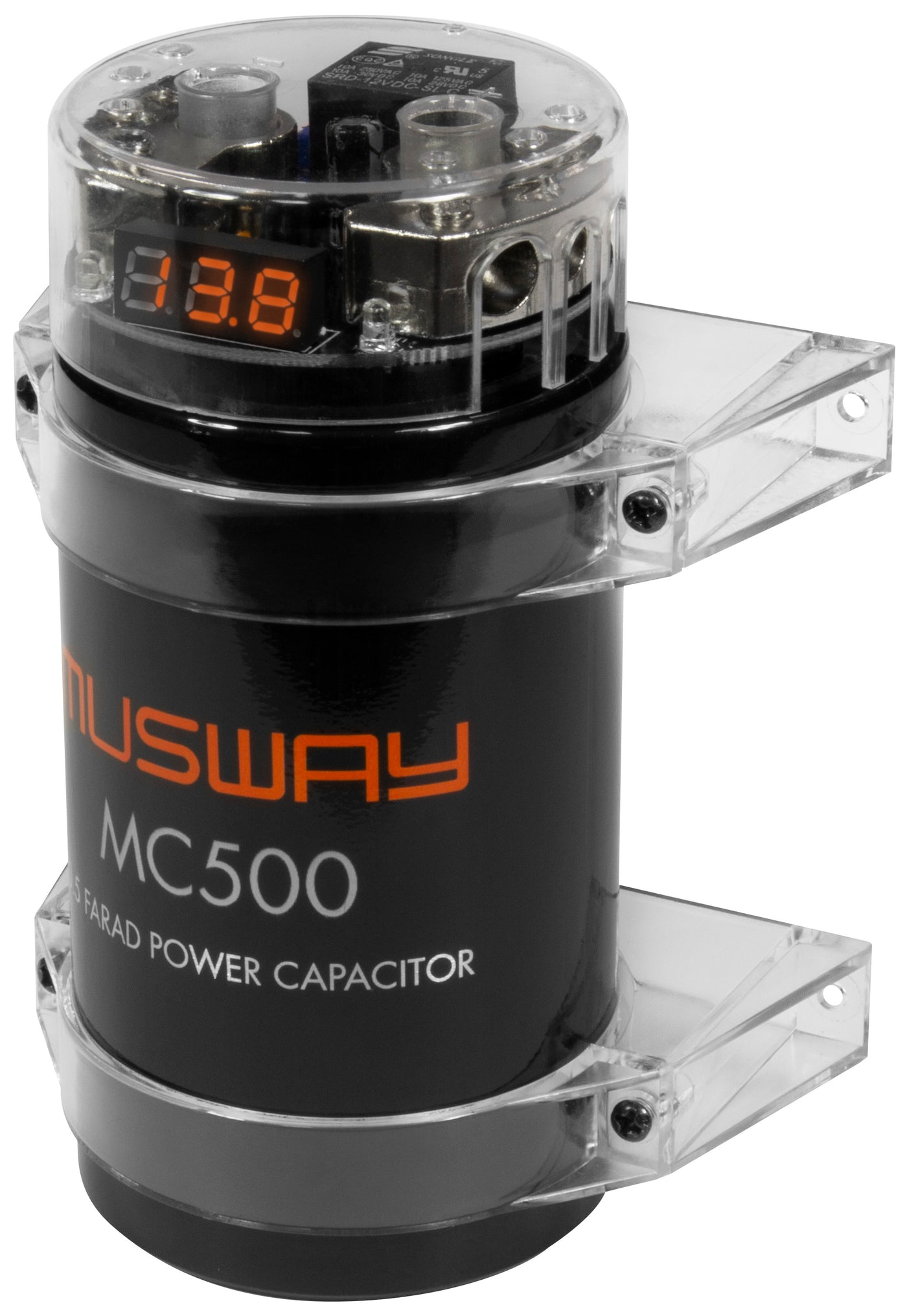 Musway MC500 - 0.5 FARAD POWER CAPACITOR WITH INTEGRATED DISTRIBUTION BLOCK