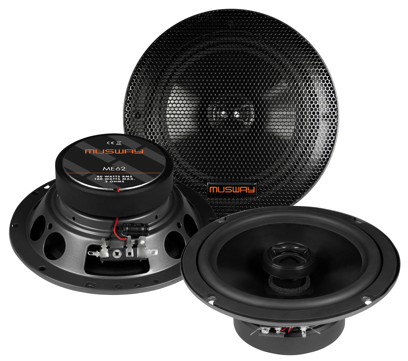 Musway ME62 - 16,5 CM (6.5”) 2-WAY COAXIAL SPEAKERS