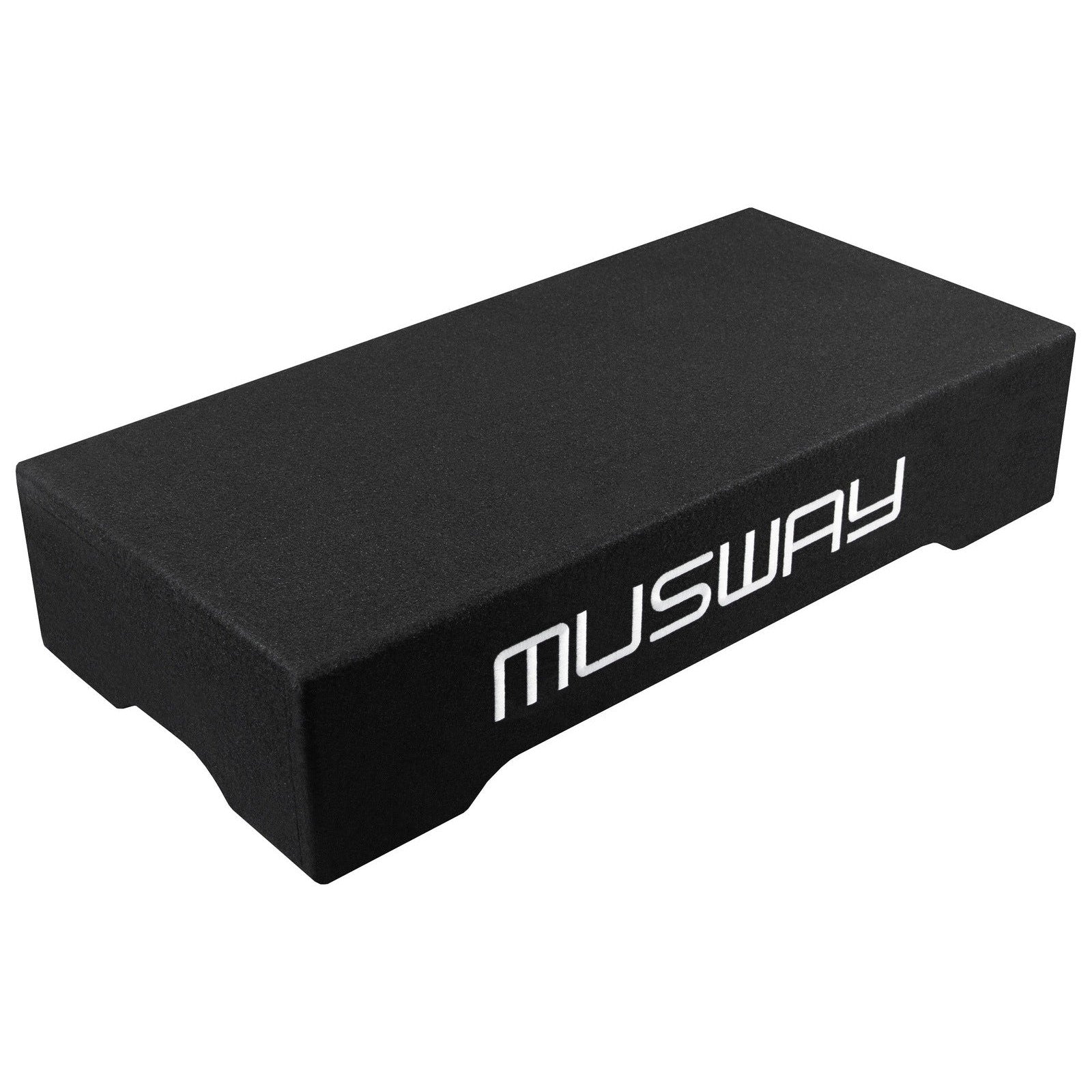 Musway MF210Q2 Flat Design Downfire Single Subwoofer System with 10" Subwoofer and Passive Radiator