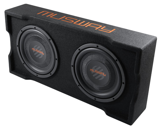 MUSWAY Passive Dual 10" D4 300w RMS ENCLOSURE