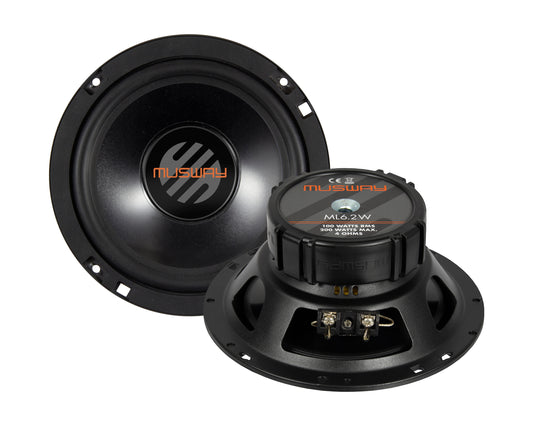 MUSWAY Woofer 6.5"/ 16,5 cm 100watts RMS, 4ohm 50-5000hz, 65mm mounting depth