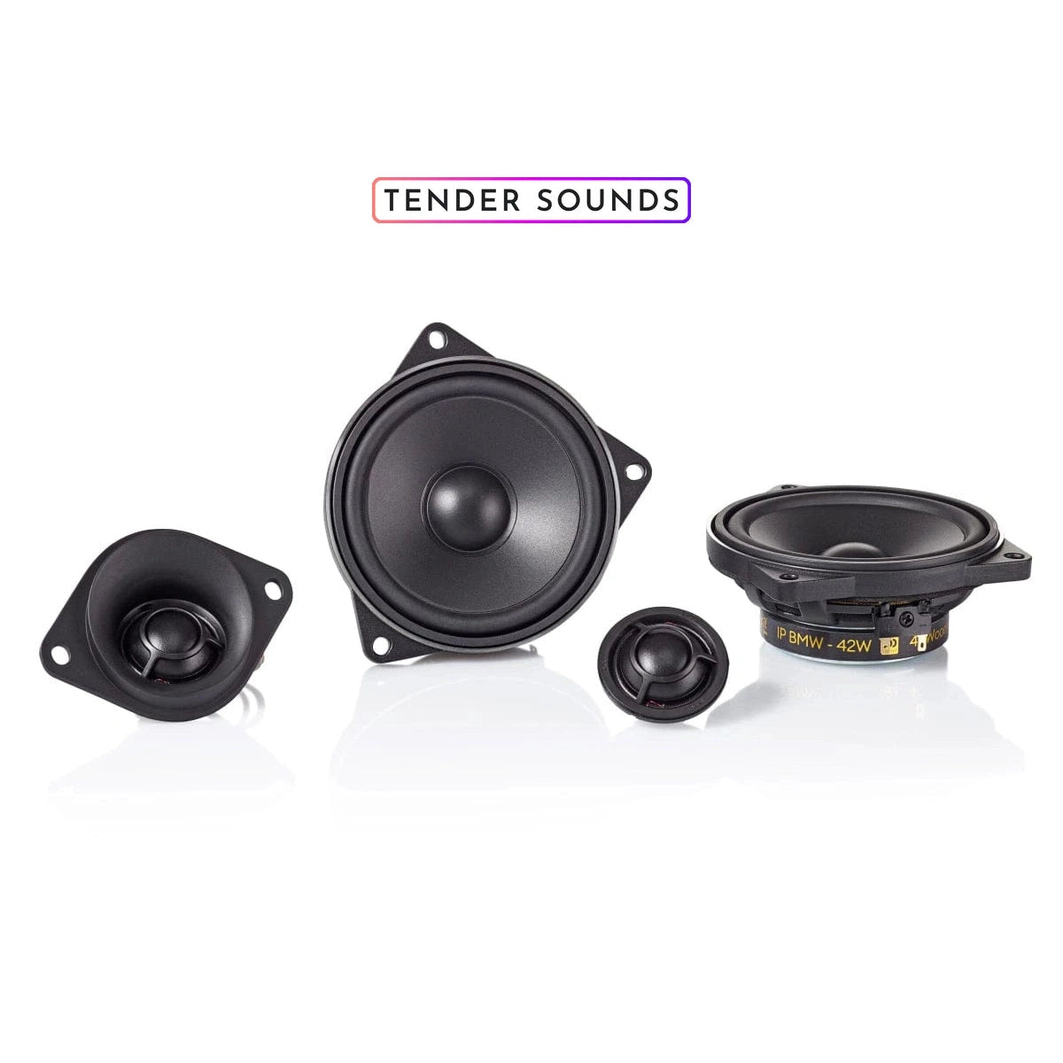 Morel Direct Fit BMW 4" 100 mm 2-Way Component Speaker Set