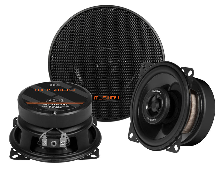 MUSWAY MQ42 10 CM (4”) 2-WAY COAXIAL SPEAKERS