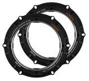 Musway MSR-VO1 - 16,5 CM ALUMINUM SPEAKER ADAPTER RINGS (1 PAIR/6-HOLE) FOR VOLKSWAGEN/AUDI/SKODA/SEAT