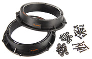 Musway MSR-VO1 - 16,5 CM ALUMINUM SPEAKER ADAPTER RINGS (1 PAIR/6-HOLE) FOR VOLKSWAGEN/AUDI/SKODA/SEAT