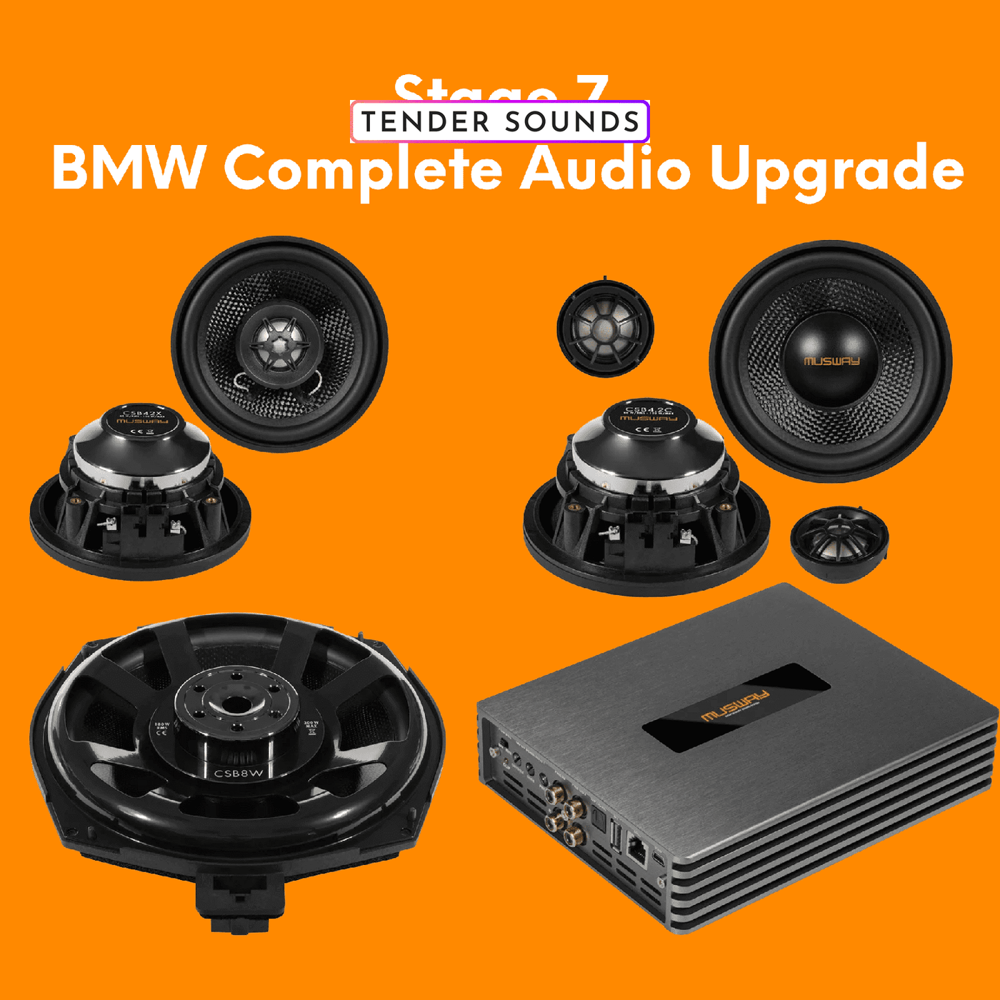Stage 7 - BMW FULL Audio Upgrade Sound System – TenderSounds