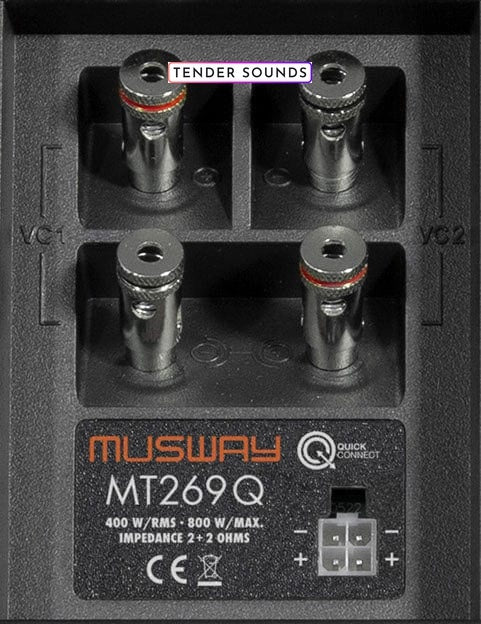 MUSWAY Dual active-Bassreflex-Enclosure MT-269A