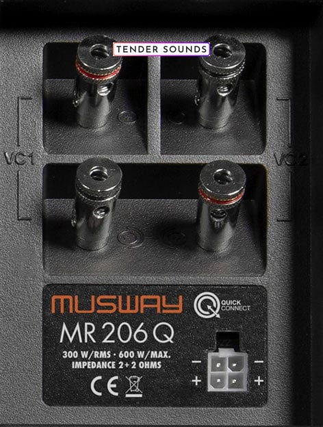 MUSWAY Dual Bassreflex-Enclosure MR-206Q