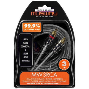 MUSWAY RCA Patch Cord 3 m MW3RCA