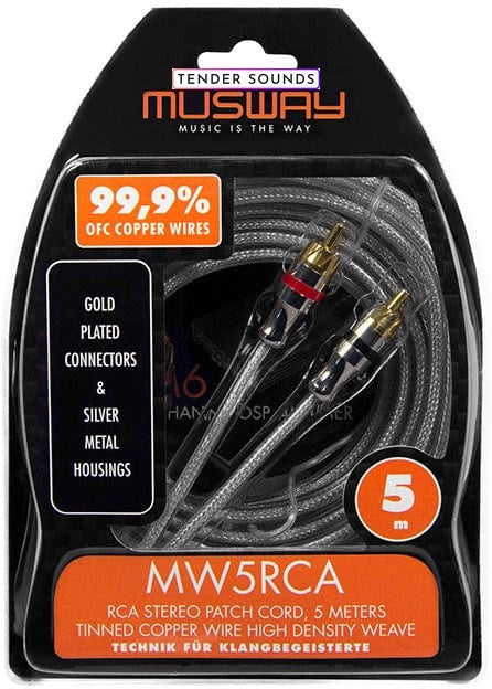 MUSWAY RCA Patch Cord 5 m MW5RCA