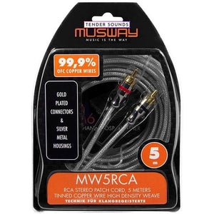 MUSWAY RCA Patch Cord 5 m MW5RCA