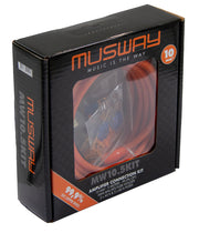 MUSWAY MW10.5KIT: 10 mm² OFC power/earth cable, fuse holder and fuses