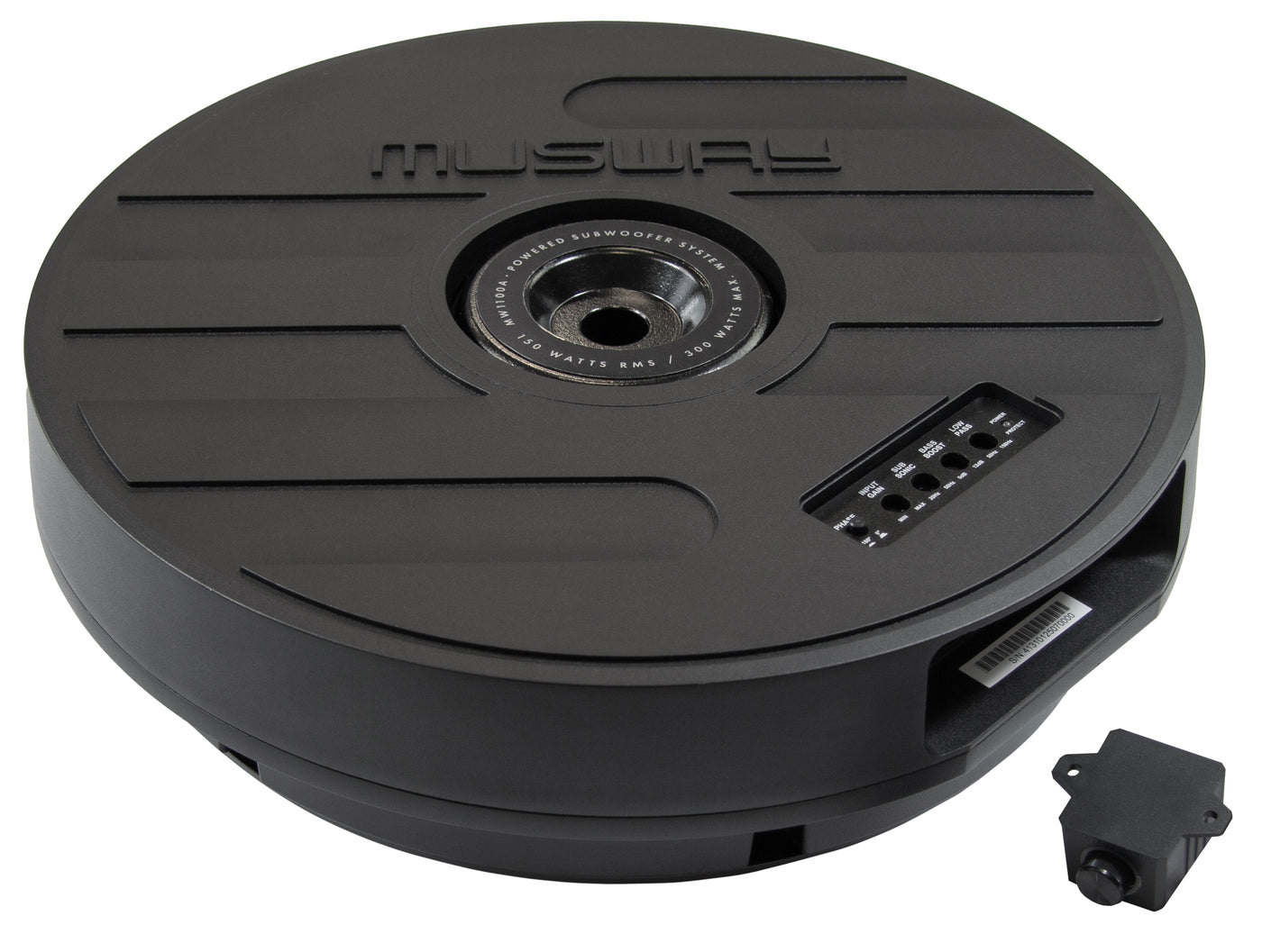 Musway MW1100A - ACTIVE SUBWOOFER SYSTEM FOR EMERGENCY WHEEL RIM BED WITH 28 CM (11“) SUBWOOFER