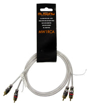 Musway MW1RCA - RCA STEREO PATCH CORD MADE FROM FULL COPPER (99,9% OFC), 1 METER