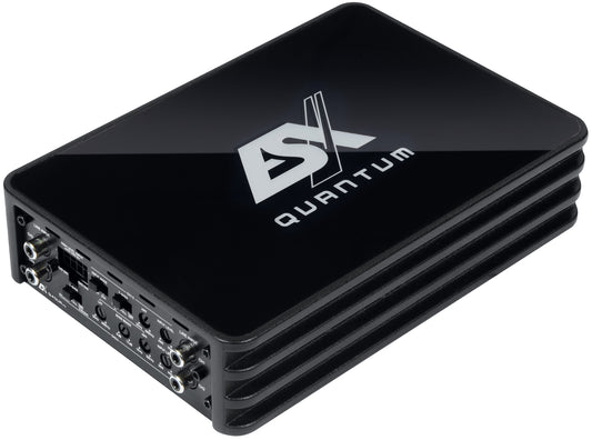 ESX Q-FOURv3-24V 4-channel Class D amplifier front-angle image