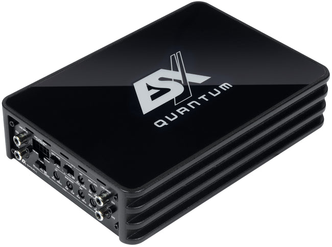 ESX Q-FOURv3-24V 4-channel Class D amplifier front-angle image