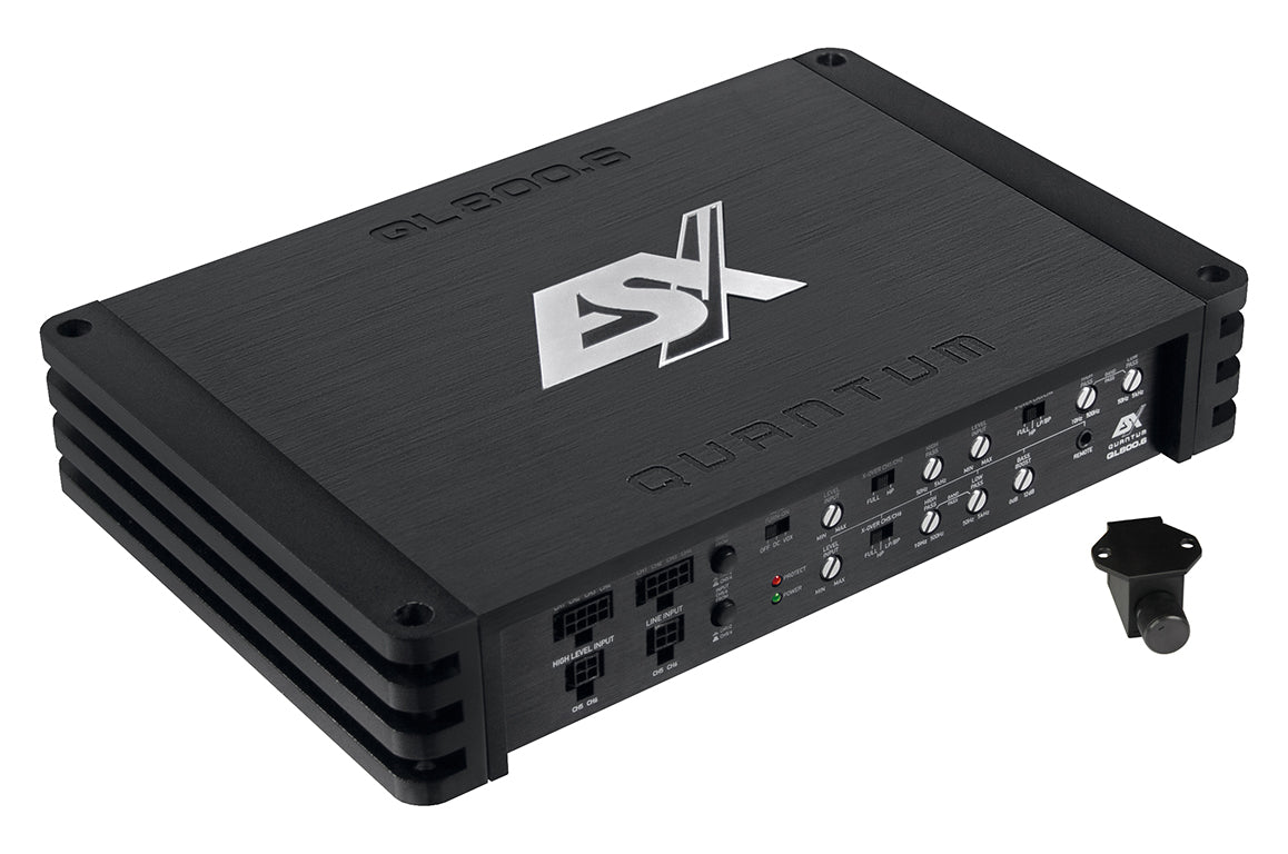 ESX QL800.6 6-channel Class D amplifier left-angle image