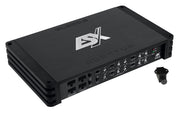 ESX QL800.8 8-channel Class D amplifier left angle