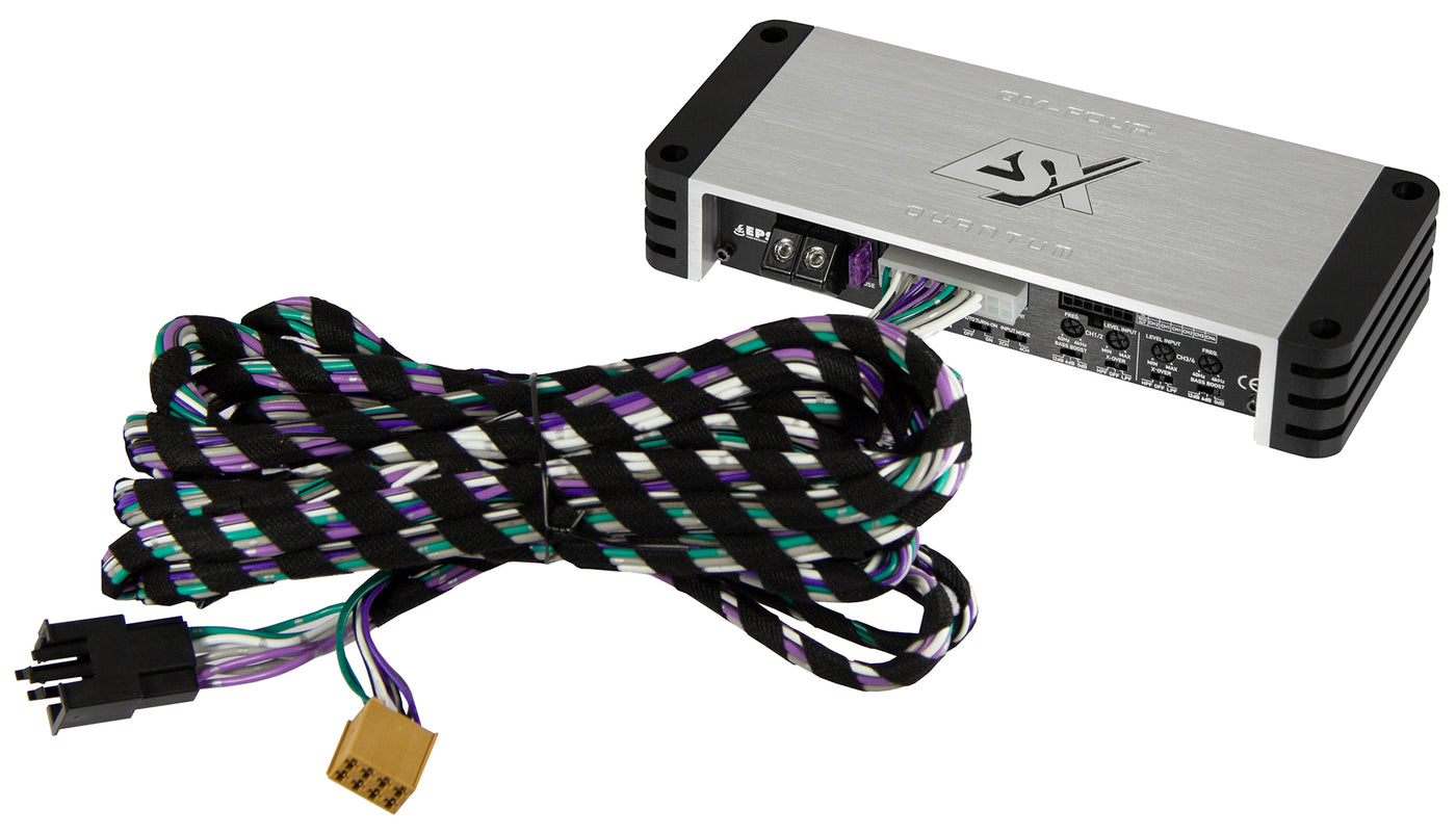 ESX QM-FOUR-PP Quantum Plug & Play 4-Channel Mini Class D Amplifier product image 1