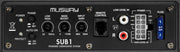Musway SUB1 active underseat subwoofer - control panel