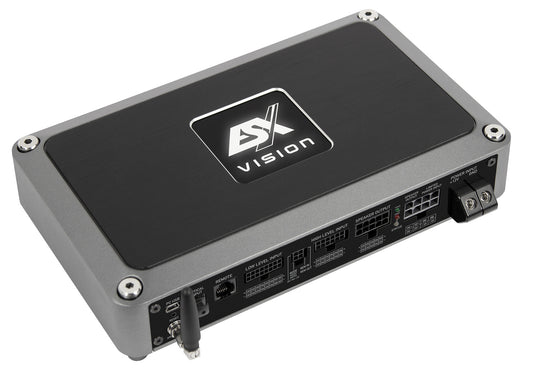 ESX Vision 7ch DSP amp 5x100w + 2x200w @ 2ohm for subs with MQS Harness