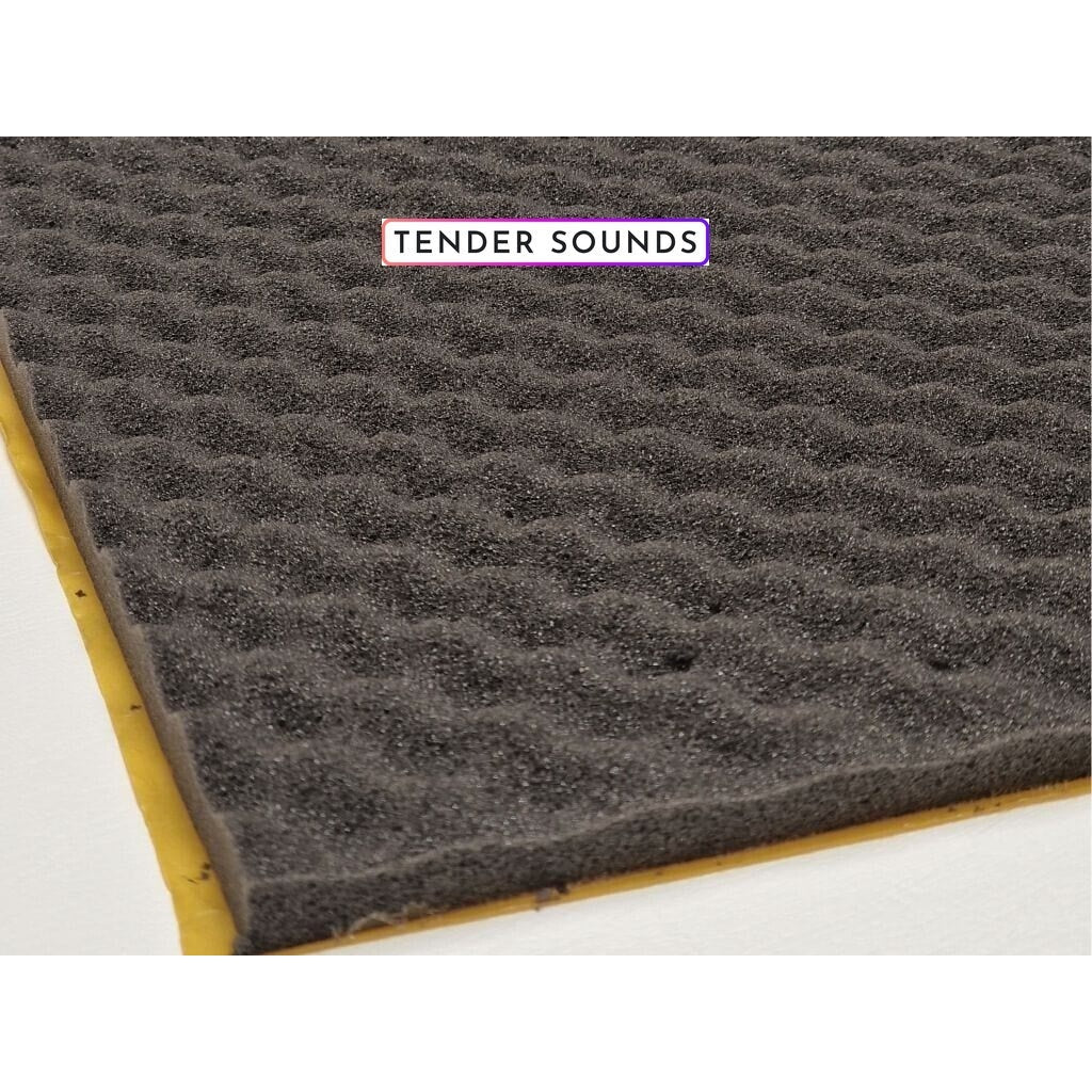 Vibrofiltr Autoshim Wave 15mm Eggcrate Sound Wave Foam 500mm x 500mm x 10 sheets 27ft2 or 2.5m2