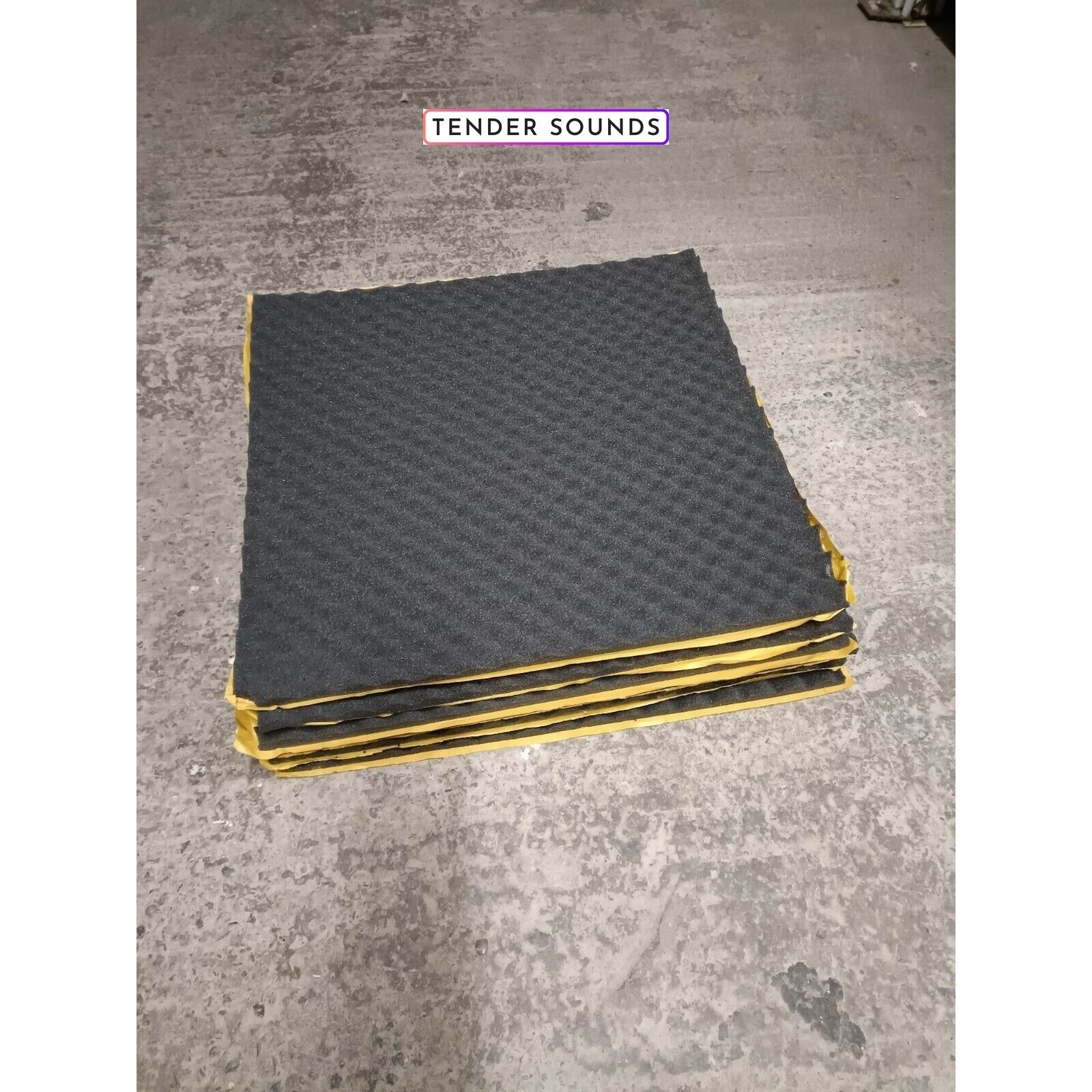 Vibrofiltr Autoshim Wave 15mm Eggcrate Sound Wave Foam 500mm x 500mm x 10 sheets 27ft2 or 2.5m2