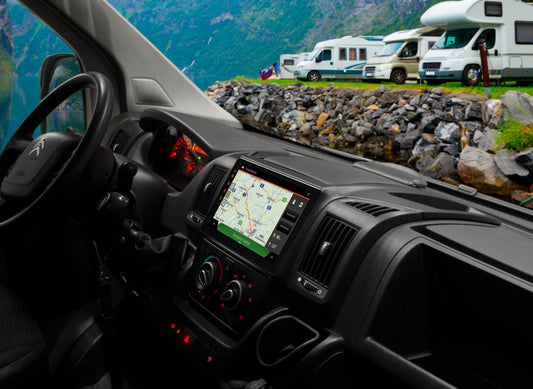 ESX VNC1045-A60 10.1-inch naviceiver front and interior